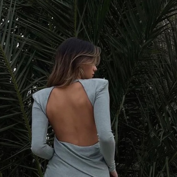 MISHA Viola Backless Long Sleeve Mini Dress - Picture 3 of 7